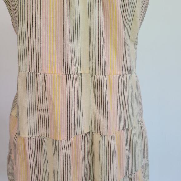 Anthropologie Odille Refracted Tank Tie Back Summer Neutrals Plus Women 14 - Picture 5 of 13